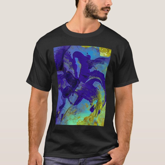 Camiseta Iris Azul Abstracto (Anverso)