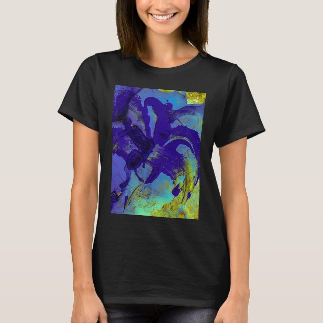 Camiseta Iris Azul Abstracto (Anverso)