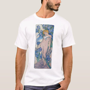 Camiseta Iris (Cuatro Flores), Alphonse Mucha