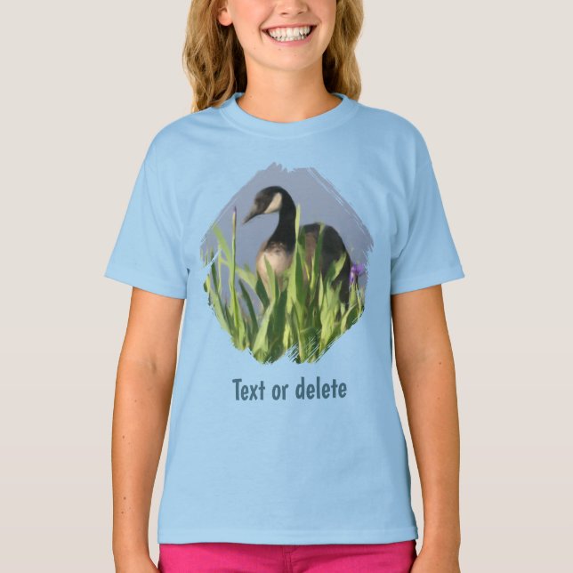Camiseta Iris de ganso de Canadá Arte animal  (Anverso)