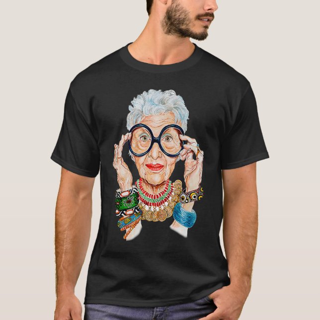 Camiseta Iris Fashion Apfel es, en última instancia, una fo (Anverso)