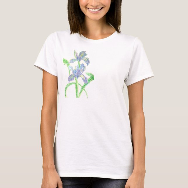 Camiseta Iris japoneses (Anverso)