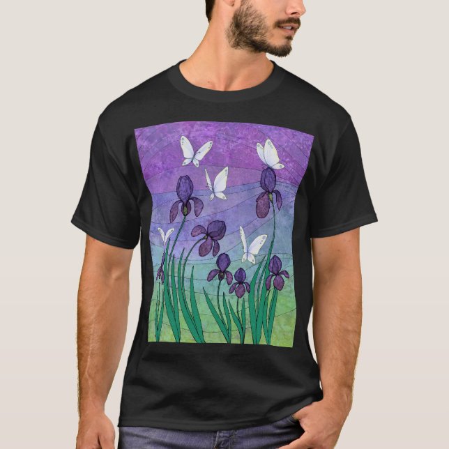 Camiseta iris y mariposas (Anverso)