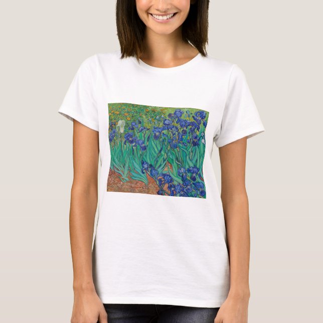 Camiseta Irises de Vincent Van Gogh (Anverso)