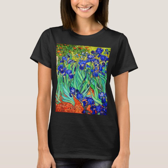 Camiseta Irises de Vincent Van Gogh (Anverso)