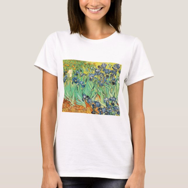 Camiseta Irises - Van Gogh - c1889 (Anverso)