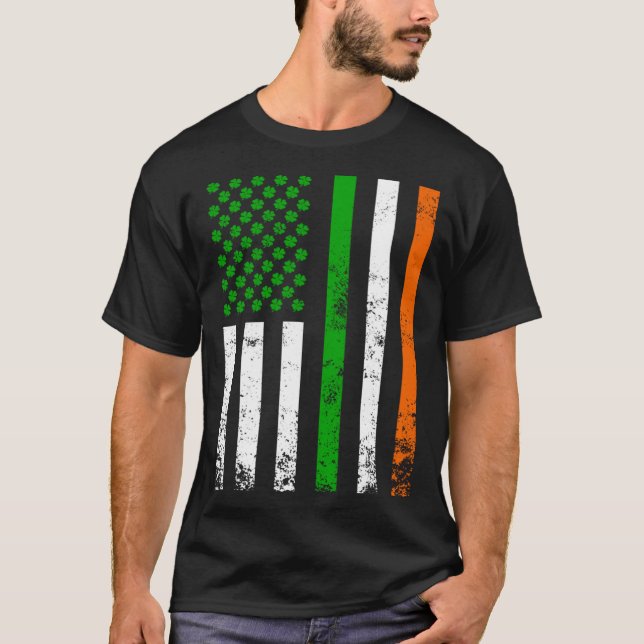 Camiseta Irish American Flag Ireland Flag  St Patrick s Day (Anverso)