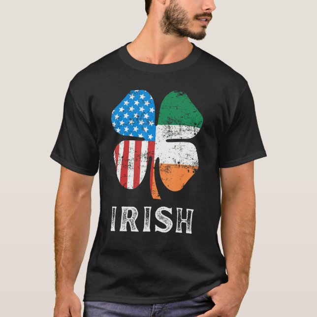 Camiseta Irish American Flag Ireland Flag ST PATRICKS DAY 2 (Anverso)