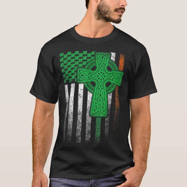 Camiseta Irish American Flag Ireland Flag ST PATRICKS DAY C (Anverso)