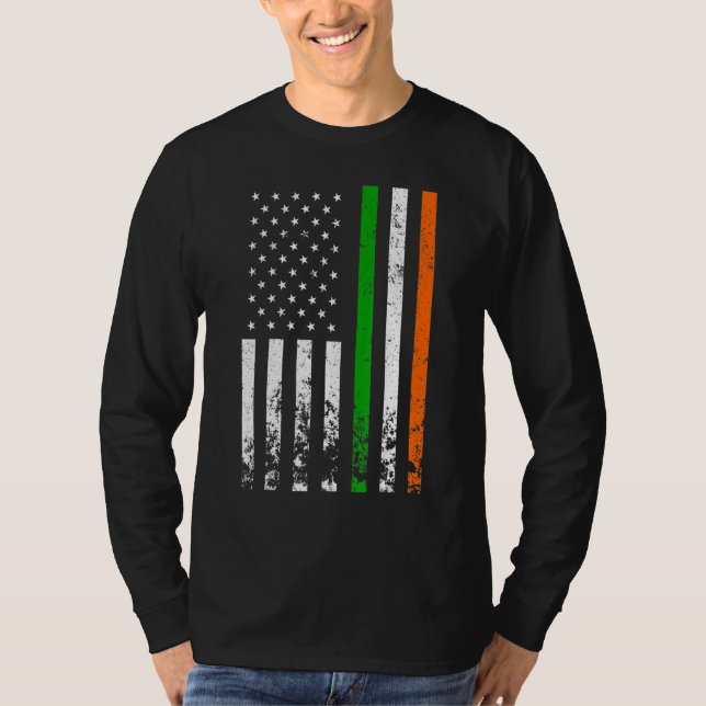 Camiseta Irish American Flag Ireland Flag ST PATRICKS DAY G (Anverso)