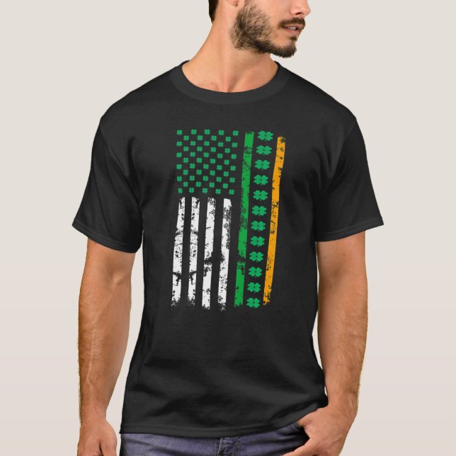 Camiseta Irish American Flag Ireland Flag St Patricks Day L (Anverso)
