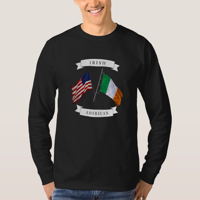Camiseta Irish American flag Premium (Anverso)