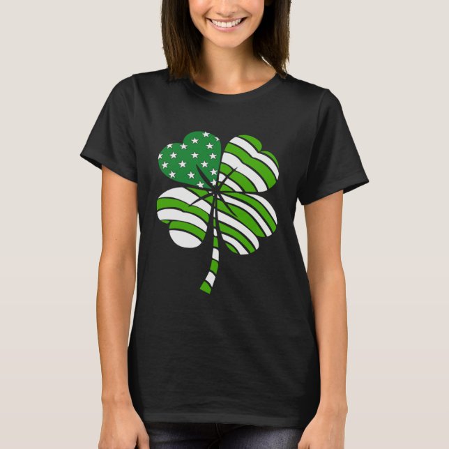 Camiseta Irish American Pride Shamrock C Happy St Patrick's (Anverso)