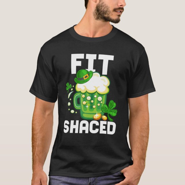 Camiseta Irish Beer Fit Shaced St Patrick's Day Green Shamr (Anverso)