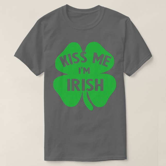 Camiseta irish besa mi irish (Diseño del anverso)