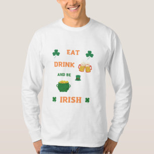 Camiseta irish Come y bebe cerveza T-Shirt
