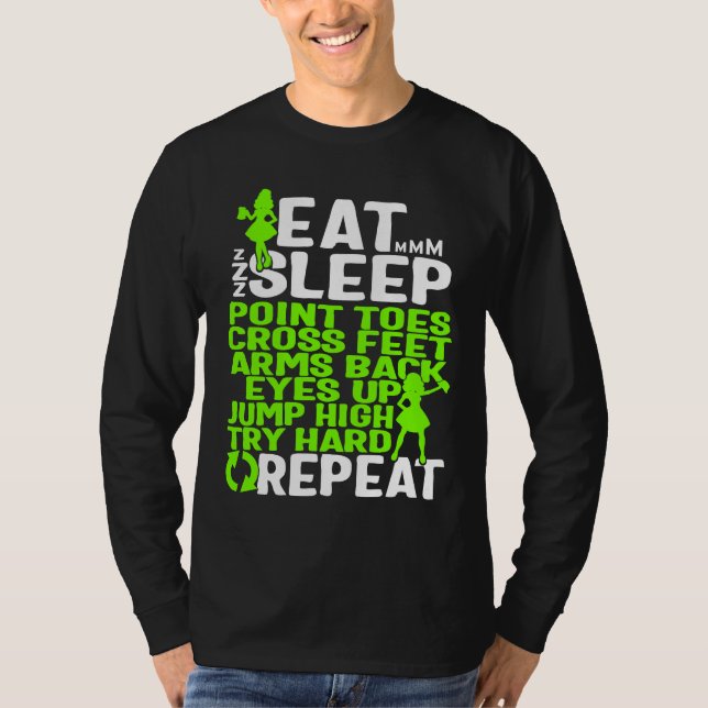 Camiseta Irish Dance Point Toes Cross Feet Arms Back Jump H (Anverso)