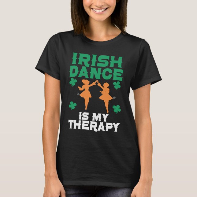 Camiseta Irish Dance St Patricks Day Reel Girl Irish Step D (Anverso)