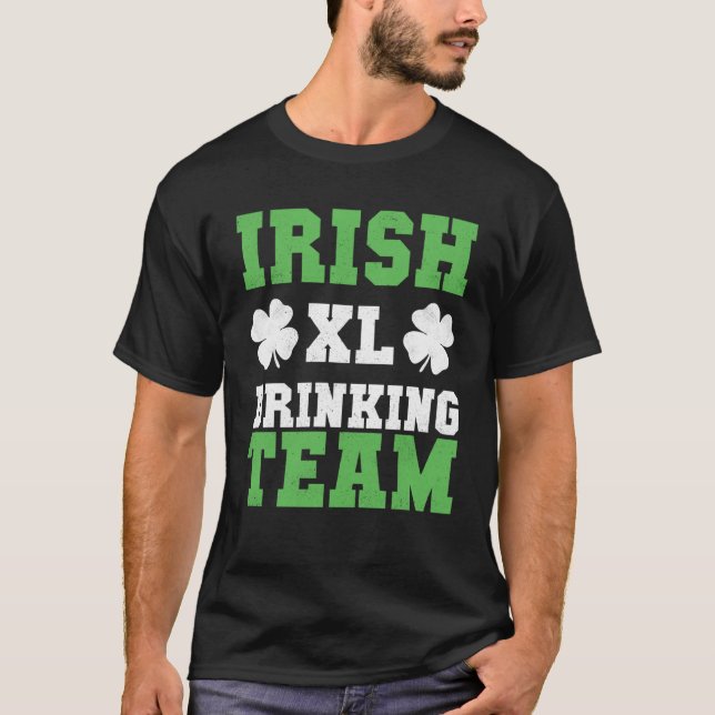 Camiseta Irish Drinking Team Baseball St Patricks Day (Anverso)