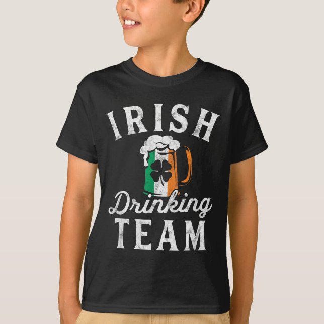 Camiseta Irish Drinking Team Shirt St Patrick's Day Group S (Anverso)