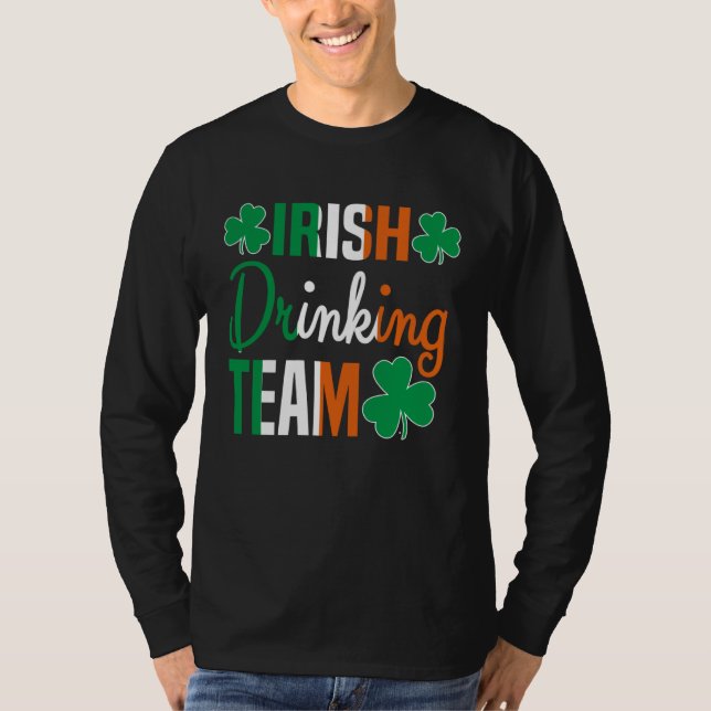 Camiseta Irish Drinking Team St Patricks Day Beer Drinking  (Anverso)