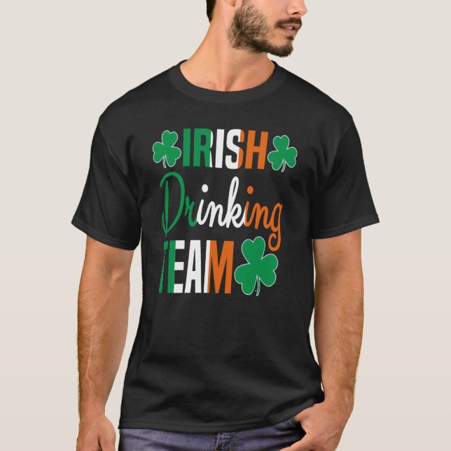 Camiseta Irish Drinking Team St Patricks Day Beer Drinking  (Anverso)