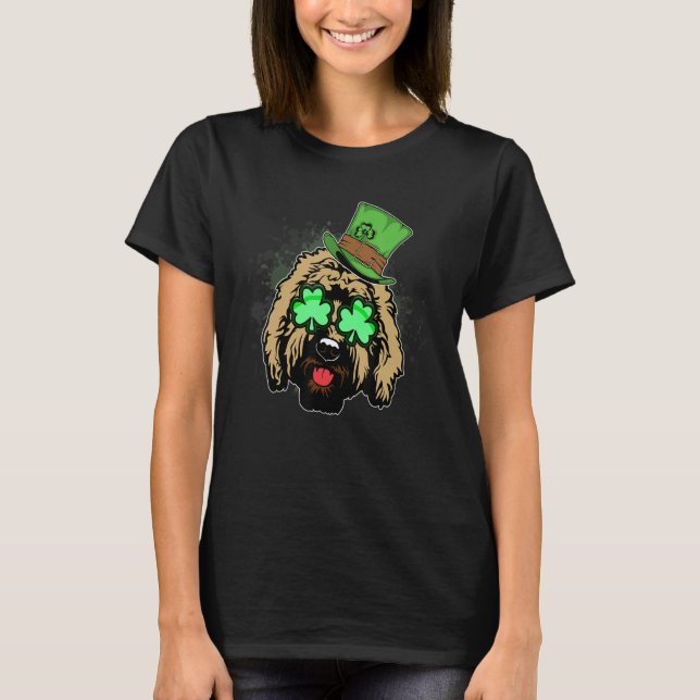 Camiseta Irish Goldendoodle Doodle Dog   St Patricks Day Pe (Anverso)