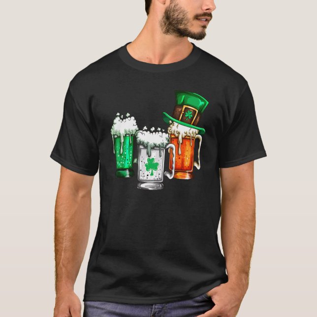 Camiseta Irish Irish Holiday Irish Beer Shamrock Beer (Anverso)