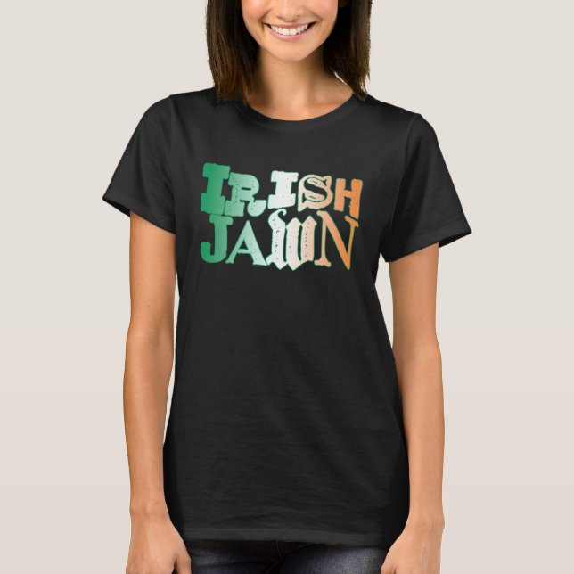 Camiseta Irish Jawn Philly St Patrick s Day Wavy Irish Flag (Anverso)