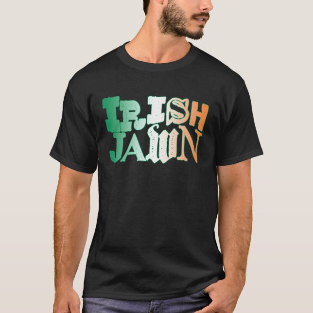 Camiseta Irish Jawn Philly St Patrick s Day Wavy Irish Flag (Anverso)