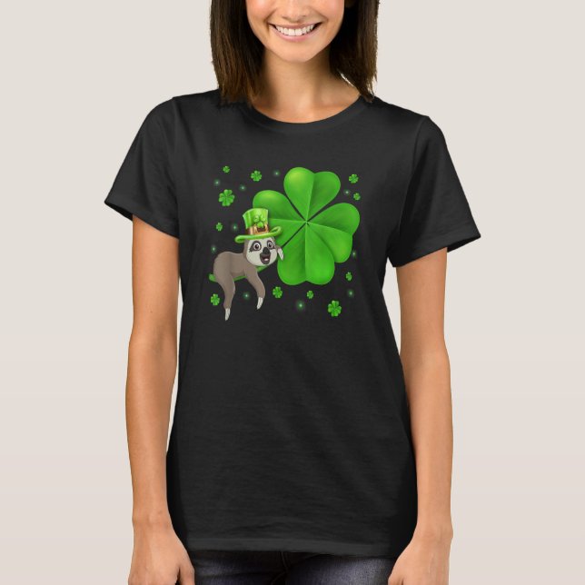 Camiseta Irish Leprechaun Sloth Shamrock St Patricks Day An (Anverso)