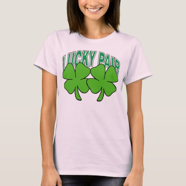 Camiseta Irish Lucky Pair Naughty Women's (Anverso)