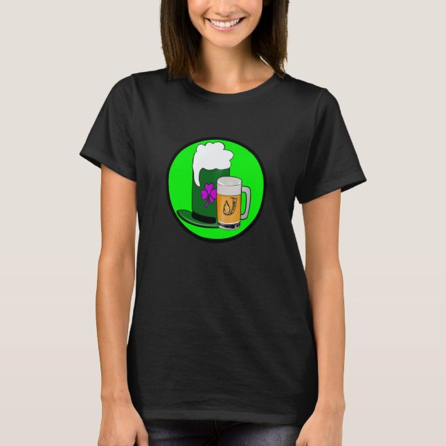 Camiseta Irish lucky shamrock with beer mug St Patrick's Da (Anverso)