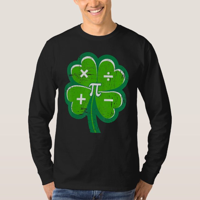 Camiseta Irish Math Teacher Shamrock St Patricks Day Pi Day (Anverso)