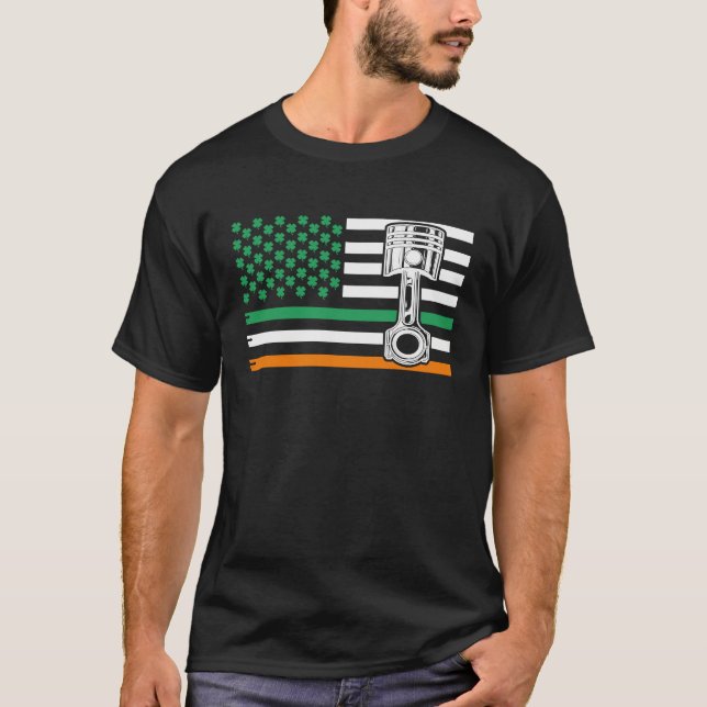 Camiseta Irish Mechanic  Machinist  St Patricku2019s Day (Anverso)