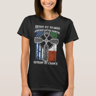 Camiseta irish por sangre americana por nacimiento patriota