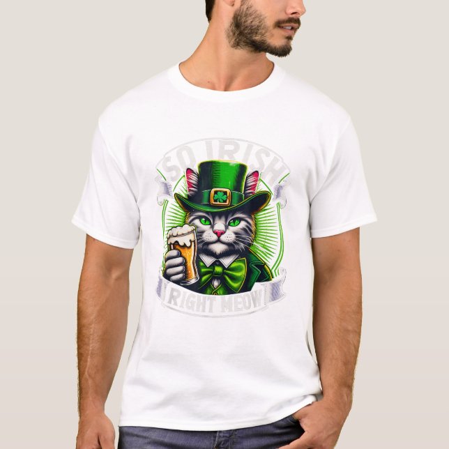 Camiseta Irish Right Meow St Patrick s (Anverso)