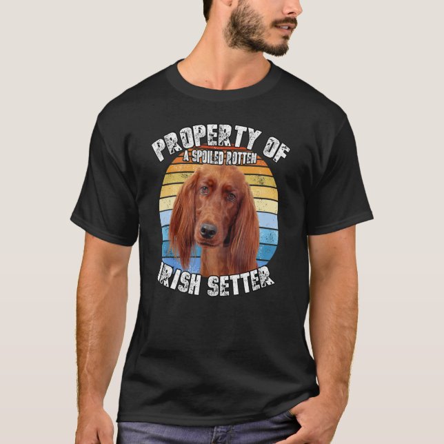 Camiseta Irish Setter Dog Retro Property Of (Anverso)