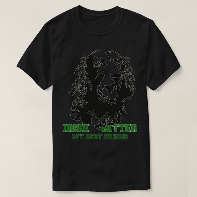 Camiseta Irish Setter, mi mejor amigo (Diseño del anverso)