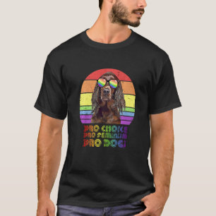 Camiseta Irish Setter Pro Choice Pro Feminism Pro Dogs Lgbt