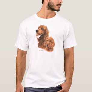 Camiseta Irish Setter y perrito