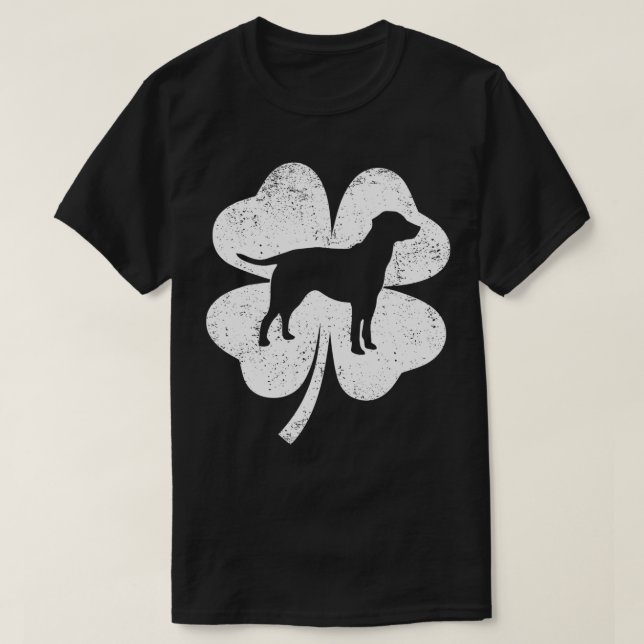 Camiseta Irish Shamrock Leaf Labrador Dog St (Diseño del anverso)