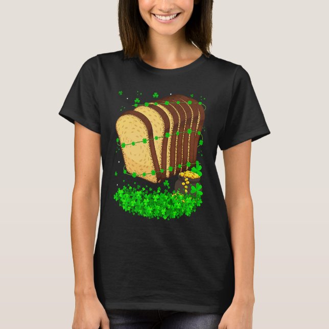 Camiseta Irish Shamrock Leprechaun Bread St Patrick's Day (Anverso)