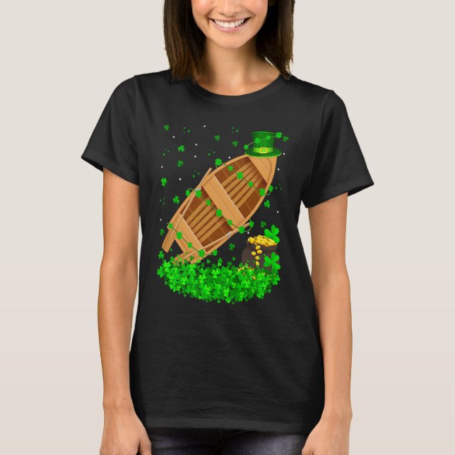 Camiseta Irish Shamrock Leprechaun Fishing Boat St Patrick' (Anverso)