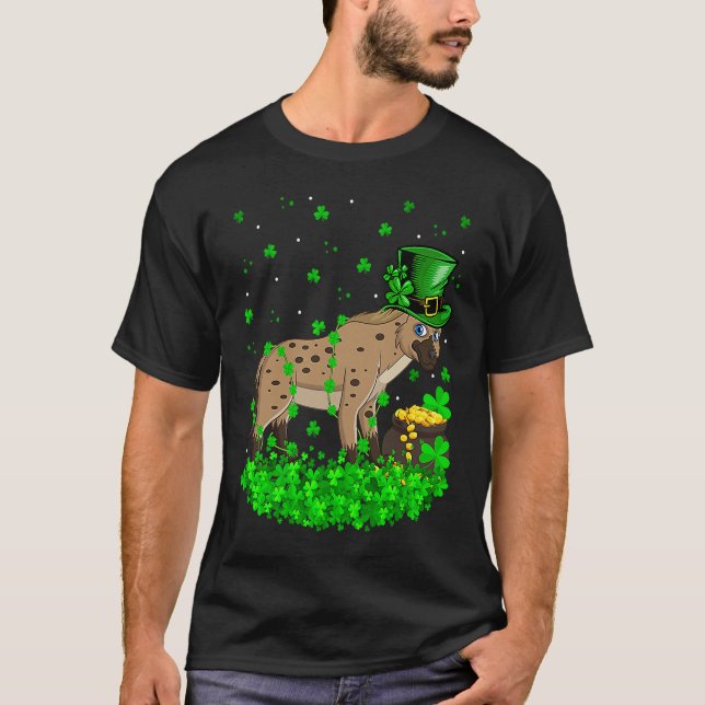Camiseta Irish Shamrock Leprechaun Hyena St Patrick's Day (Anverso)