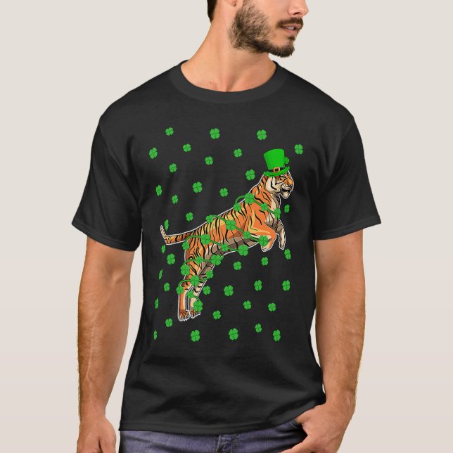 Camiseta Irish Shamrock Leprechaun Liger St Patrick's Day (Anverso)