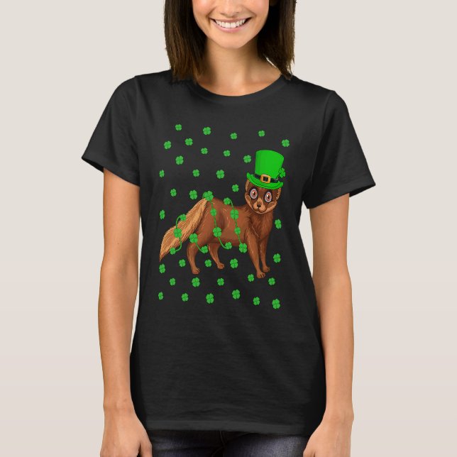 Camiseta Irish Shamrock Leprechaun Mink St Patrick's Day (Anverso)