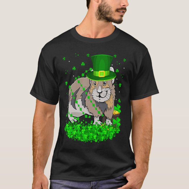 Camiseta Irish Shamrock Leprechaun Pika St Patrick's Day (Anverso)