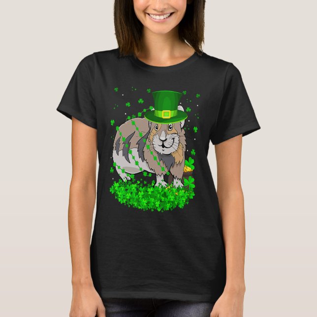 Camiseta Irish Shamrock Leprechaun Pika St Patrick's Day (Anverso)