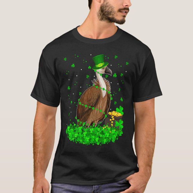 Camiseta Irish Shamrock Leprechaun Vulture Bird St Patrick' (Anverso)